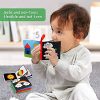 BelleStyle Libri in Tessuto Morbido per Neonati, Libro Bianco e Nero Bambino Sveglio, Libro Sensoriale Bebe Giocattoli Dattivitac e Dacveloppement Regali di Compleanno per Neonati Bambino - immagine 6