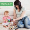 BelleStyle Libri in Tessuto Morbido per Neonati, Libro Bianco e Nero Bambino Sveglio, Libro Sensoriale Bebe Giocattoli Dattivitac e Dacveloppement Regali di Compleanno per Neonati Bambino - immagine 8