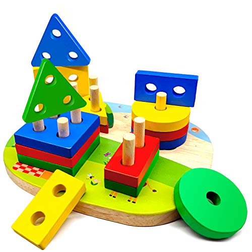 Giocattolo Educativo Sviluppo Intelligenza Legno Montessori Insegnamento Prescolastico 