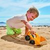 Hape Monster Digger - Piccolo Scavatore da Spiaggia - Ruspa Gialla con Paletta per Gioco all’Aperto Bambini/e dai 18 Mesi - immagine 3