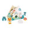 Janod - Pure Gioco A Incastro (Legno), Gioco per Apprendimento Precoce, 6 Pezzi Inclusi, Maneggiare e Costruire, Pittura Ad Acqua - Da 18 Mesi in su, J05150