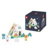 Janod - Pure Gioco A Incastro (Legno), Gioco per Apprendimento Precoce, 6 Pezzi Inclusi, Maneggiare e Costruire, Pittura Ad Acqua - Da 18 Mesi in su, J05150 - immagine 11