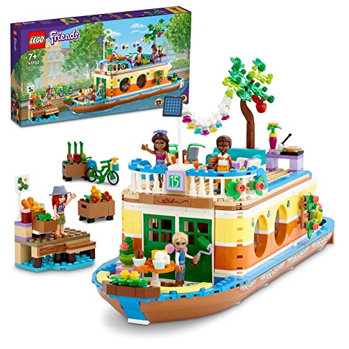 LEGO Friends Casa Galleggiante sul Canale, Giochi per Bambini di 7+ Anni  con Giardino, 4 Mini Bamboline e Animali, 41702 – Giochi e Prodotti per  l'Età Evolutiva