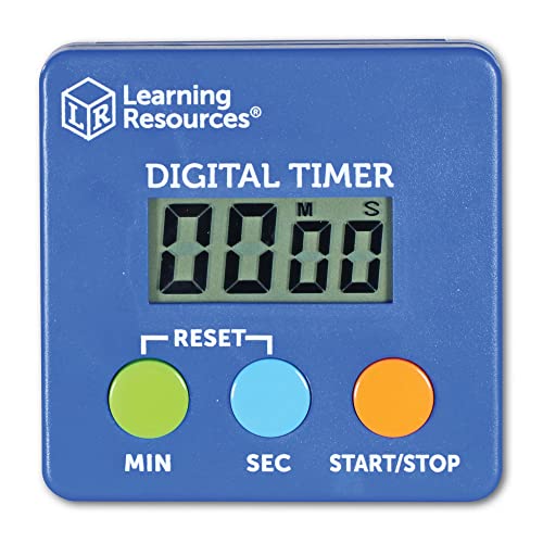 10 Colore LER4339 Learning Resources- Cronometro con conteggio incrementale/Conto alla rovescia 