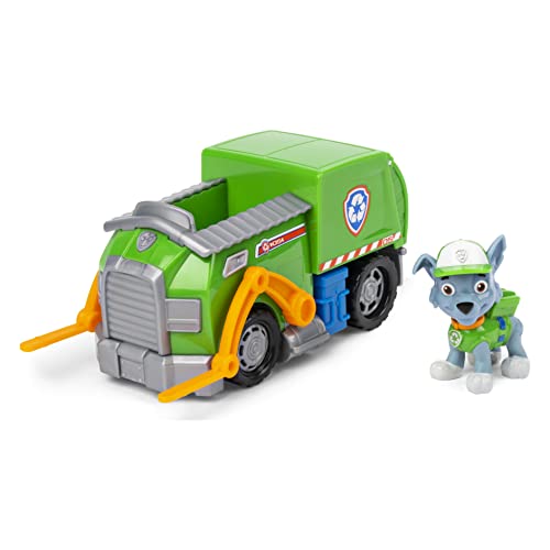 Paw Patrol, Camion per la Raccolta di rifiuti riciclabili di Rocky, Veicolo e Personaggio Rocky