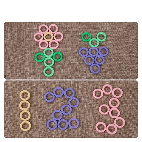 Veluoess Gioco Pesca Magnetica in Legno, Montessori per Imparare la Matematica Contare e Imparare i Colori Giocattolo Educativo a Forma di Numero in Legno per Bambini - immagine 6