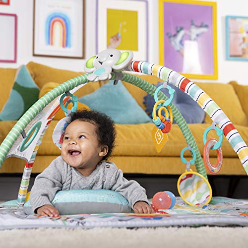 Bright Starts, Palestra di AttivitÃ  Evolutiva 5in1 - 40 palline, Arco di Gioco, 7 Giocattoli Rimovibili, 20+ Min di Luci e musica, Sviluppo Motorio, da neonato a bambino - Totally Tropical - immagine 6