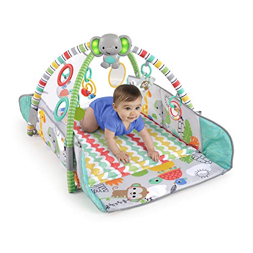 Bright Starts, Palestra di AttivitÃ  Evolutiva 5in1 - 40 palline, Arco di Gioco, 7 Giocattoli Rimovibili, 20+ Min di Luci e musica, Sviluppo Motorio, da neonato a bambino - Totally Tropical - immagine 8
