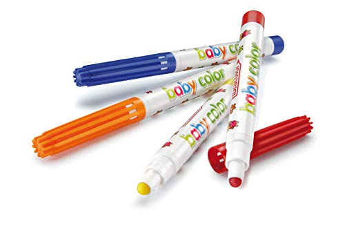 FIBRACOLOR Pennarelli Baby Color, confezione 10 colori, superlavabili solo con acqua - immagine 4