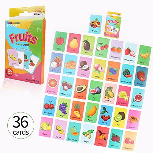 Set carte flash bambini per bambini per l'apprendimento precoce schede flash bambini età 2-4 biglietti bambini bambini 1 2 3 4 anni 4 Pack-144 pezzi animali frutta parti del corpo e colori - immagine 6