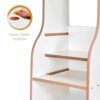 mumy easySTEP | Learning Tower Montessori Antimacchia | Regolabile a 3 livelli | Torre di apprendimento progettata e realizzata in Italia con materiali sostenibili - immagine 5