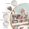 COSTWAY Libreria per Bambini e Organizer Giocattoli, Scaffale di Legno Con 5 Scompartimenti, Per Stanza dei Giochi Camera Dei Bambini Angolo di Lettura Classe Scuola Materna (Bianco) - immagine 5