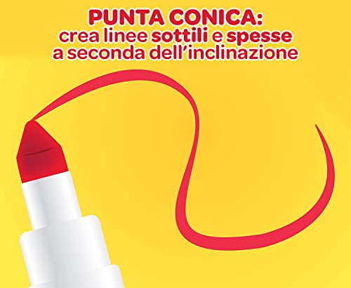 CRAYOLA Super Tips - Pennarelli Lavabili a Punta Media, Confezione da 50 Pezzi in Colori Assortiti, EtÃ  Consigliata: da 3 Anni - immagine 5