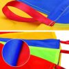 Dimoxii Gioco Paracadute Arcobaleno 8 Maniglie per Bambini Arcobaleno di Stoffa Oscillante con Un Diametro di 2M Giocattolo Paracadute Paracadute Colorato - immagine 5