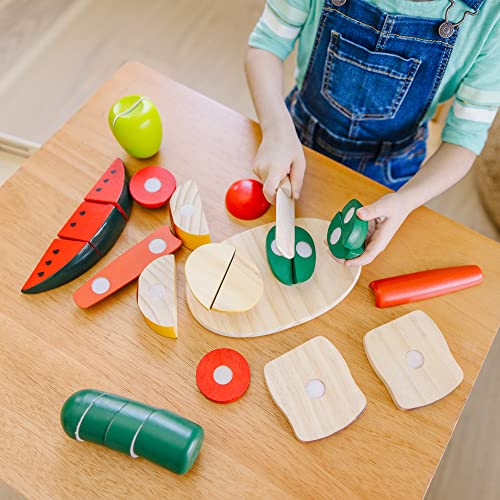 Melissa & Doug Alimenti Da Tagliare In Legno | frutta in legno| Giocattoli di ruolo | 3+ | Gioco Montessori | Regali per Bambino e Bambina - immagine 4