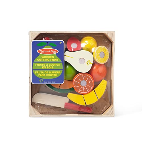 Melissa & Doug Frutta Da Tagliare In Legno, Giocattoli di Ruolo, Cibo da Gioco, 3+ Anni, Gioco Montessori, Regali per Bambino e Bambina - immagine 8