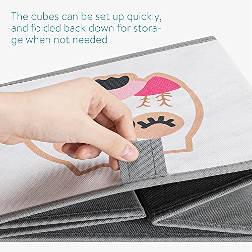 Navaris Ceste Porta Giochi Bambini - Set di 3 Cesta Contenitore Portagiochi - Cubi Contenitori 28 x 28 x 28 cm - Cesto Organizer per Cameretta - Scatole per Giocattoli - immagine 6
