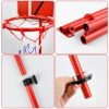 AolKee Canestro Basket Bambini e Supporto, portatile da 50 cm-150 cm Regolabile per interni ed esterno, Con 3 palle, rete, pompa - immagine 5