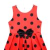 Lito Angels Vestito da Ladybug Coccinella per Bambina Gonna in Nera a Pois Festa di Compleanno e Halloween - immagine 4