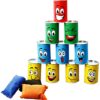 Ulifeme Tiro al Barattolo, Mira al Barattolo Numerati per Bambini, Gioco del Bersaglio con 10 Pezzi Sorriso Tin Can Alley e 3 Pezzi Beanbags, Lattine Giocattolo Regalo per Compleanno e Altro Festa