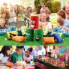 Ulifeme Tiro al Barattolo, Mira al Barattolo Numerati per Bambini, Gioco del Bersaglio con 10 Pezzi Sorriso Tin Can Alley e 3 Pezzi Beanbags, Lattine Giocattolo Regalo per Compleanno e Altro Festa - immagine 8