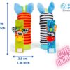 Calzini Sonaglio Neonato - Sonagli Sensoriali Neonato Per Il Gioco E Lo Sviluppo Dei Bimbi - Calzini Gioco Neonato - Baby Rattle Toy Neonato - Sonagli Calzini Neonato - Calzini Con Sonaglio Neonato - immagine 4