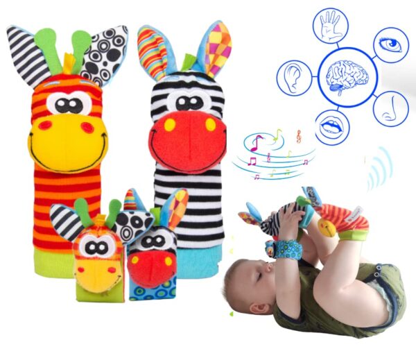 Calzini Sonaglio Neonato - Sonagli Sensoriali Neonato Per Il Gioco E Lo Sviluppo Dei Bimbi - Calzini Gioco Neonato - Baby Rattle Toy Neonato - Sonagli Calzini Neonato - Calzini Con Sonaglio Neonato