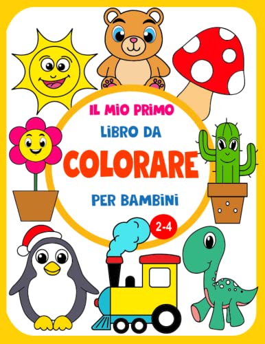 Colora e impara. Libro prescolare da colorare per bambini 3-6 anni.  Lettere, animali, frutti, numeri da 1 a 10, alfabeto, prescrittura,  prelettura.