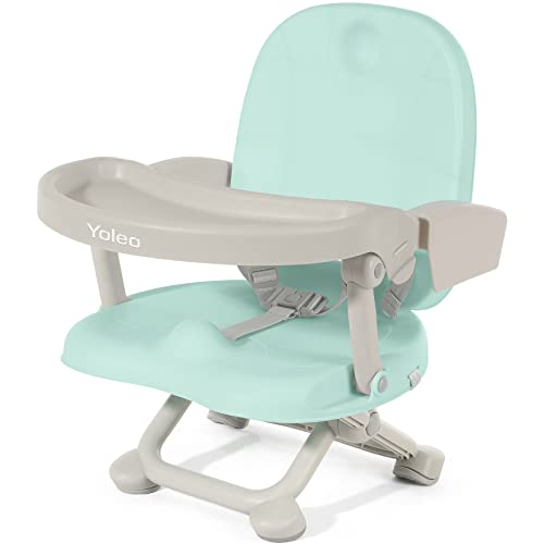 YOLEO Seggiolone Pappa, Portatile Rialzo Sedia Bambini per 6-36 mesi,  Seggiolino per Bambini Regolabile con Chiusura Compatta e Vassoio  Rimovibile, per uso Interno/Esterno blu con cuscino : : Prima  infanzia