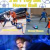 3in1 Hover Calcio Hockey Giocattoli Palle per Bambini Set Luce Notturna a Stella USB Ricaricabile Aria Galleggiante Interno Esterno Sport Giochi Regalo per 6-16 Ragazzi Ragazze Compleanno Natale - immagine 5