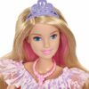 Barbie Dreamtopia - Principessa al Ballo Reale, bambola bionda con un lucciante abito da ballo color arcobaleno, una spazzola e 5 accessori inclusi, giocattolo per bambini, 3+ anni, GFR45 - immagine 5