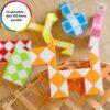 CUBIDIÂ® Mini Serpenti Magici Puzzle â Gadget Regalo di Compleanno bambini, Regalini Festa Bambini â Serpente Giocattolo, Gioco Rompicapo Bambini e Adulti, Magic Snake - 1pz 24 Blocchi (Azzurro) - immagine 3