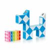 CUBIDIÂ® Mini Serpenti Magici Puzzle â Gadget Regalo di Compleanno bambini, Regalini Festa Bambini â Serpente Giocattolo, Gioco Rompicapo Bambini e Adulti, Magic Snake - 1pz 24 Blocchi (Azzurro)
