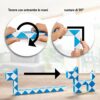 CUBIDIÂ® Mini Serpenti Magici Puzzle â Gadget Regalo di Compleanno bambini, Regalini Festa Bambini â Serpente Giocattolo, Gioco Rompicapo Bambini e Adulti, Magic Snake - 1pz 24 Blocchi (Azzurro) - immagine 6