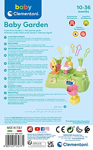 Clementoni - Banchetto in Plastica con 6 Elementi da Inserire, Baby Garden, Gioco per Bambini per Lo Sviluppo di Coordinazione e Manualità, Regalo Bambini 0-36 Mesi, 17277 - immagine 4