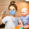 EFO SHM Valigetta Dottore Bambini Legno, Attrezzo Medico Giocattolo Borsa Dottore Gioco Stetoscopio vero Attrezzi da Dottoressa 3 4 5 Anni - immagine 3
