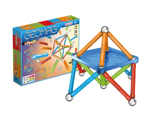 Geomag Classic, giochi magnetici con barrette e sfere per bambini dai 3 anni  in su