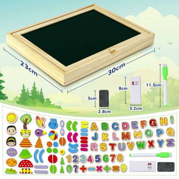 yoptote Giochi Bambini 2 Anni Puzzle Magnetico Legno-Lavagna Magnetica per Bambini Giochi Montessori Educativi Bambina 2 Anni Lavagnetta Magnetica Pasqua Giochi Legno Regalo Bambini Bambina 2 3 Anni - immagine 3