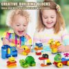 Grandi Blocchi da Costruzione, 135 Pezzi Classici Mattoni Creativi per Bambini, Compatibili con Secchio per Ragazzi dai 2 Ai 5 Anni - immagine 3