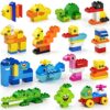 Grandi Blocchi da Costruzione, 135 Pezzi Classici Mattoni Creativi per Bambini, Compatibili con Secchio per Ragazzi dai 2 Ai 5 Anni - immagine 7