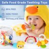 MOONTOY 9 Pezzi Sonaglio Neonato Bambini Giocattoli Giochi Neonato 0 3 6 9 12 18 Mesi Bambina Maschio Dentizione Gioco Giochi Sensoriali Per Neonati Neonata - immagine 3