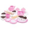 New Classic Toys- Servizio da tè/caffè con Torta da Taglio Giocattoli da Cucina e Cibo, Colore Rosa, 5 Pezzi, 10620 - immagine 5