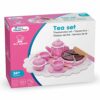 New Classic Toys- Servizio da tè/caffè con Torta da Taglio Giocattoli da Cucina e Cibo, Colore Rosa, 5 Pezzi, 10620 - immagine 7
