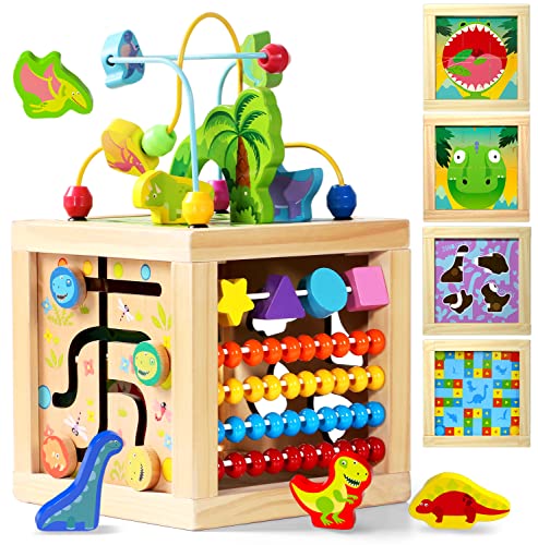 Cubo Tavolo Multiattivita Giochi Montessori 1 Anno, Giochi Legno