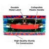 AQUARIUS Grateful Dead Fun Box â Robusta scatola di latta con manico in plastica e copertina frontale in rilievo, licenza ufficiale Grateful Dead Merchandise e regalo da collezione per bambini, - immagine 7