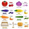 Airlab Cucina Giocattolo per Bambini Bambino, Giochi Accessori Cibo Cucina, Verdura Frutta Tagliare in Legno, Giocattolo Educativo Montessori, Regalo Compleanno Pasqua Halloween Natale Ragazzo Ragazza - immagine 3