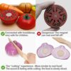 Airlab Cucina Giocattolo per Bambini Bambino, Giochi Accessori Cibo Cucina, Verdura Frutta Tagliare in Legno, Giocattolo Educativo Montessori, Regalo Compleanno Pasqua Halloween Natale Ragazzo Ragazza - immagine 5