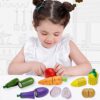 Airlab Cucina Giocattolo per Bambini Bambino, Giochi Accessori Cibo Cucina, Verdura Frutta Tagliare in Legno, Giocattolo Educativo Montessori, Regalo Compleanno Pasqua Halloween Natale Ragazzo Ragazza - immagine 7