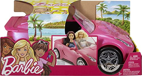 Barbie – Barbie Cabrio Glamour, Macchina Sportiva Rosa per Bambole, Due Posti, Dettagli Realistici e Ruote che Girano, Giocattolo per Bambini 3+ anni, DVX59 - immagine 7