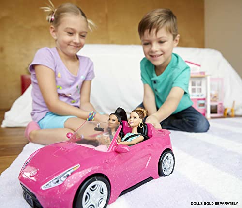 Barbie DVX59 Cabrio Glamour Auto Due Posti Con Dettagli Realistici, Rosa, 35,2 x 17,78 x 13,31 cm, Esclusivo Amazon & Extra n.3 - Bambola Snodata con Pelliccia Rosa e Maialino-Unicorno - 15 Accessori - immagine 4